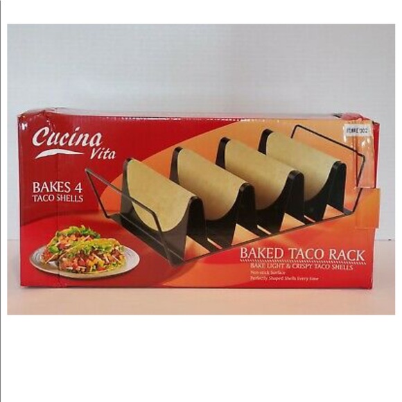 cucina vita Other - NWT Cucina Vita Baked Taco Rack NIB Bakes 4 Taco Shells